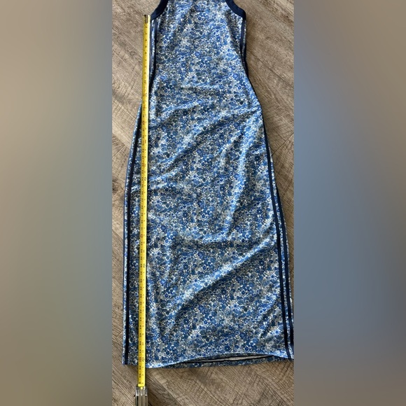 Adidas Blue Liberty Floral Pattern Sleeveless Dress - Picture 4 of 6